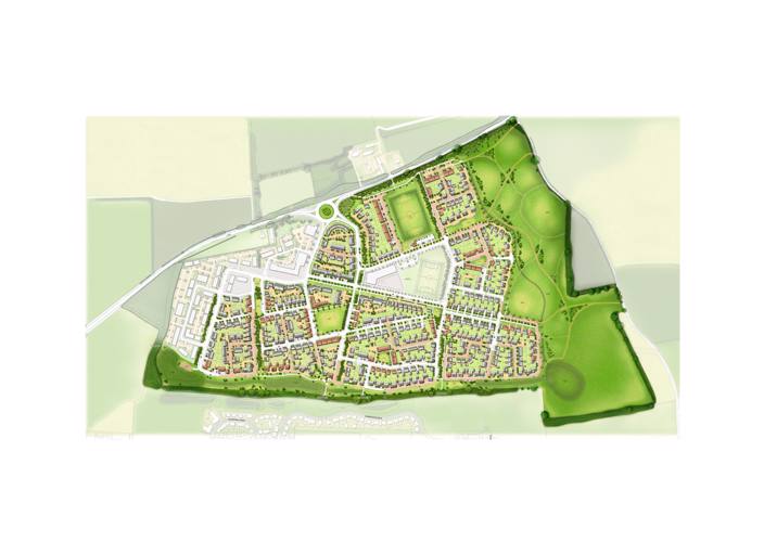 Community open space works taking place at Longhedge Village
